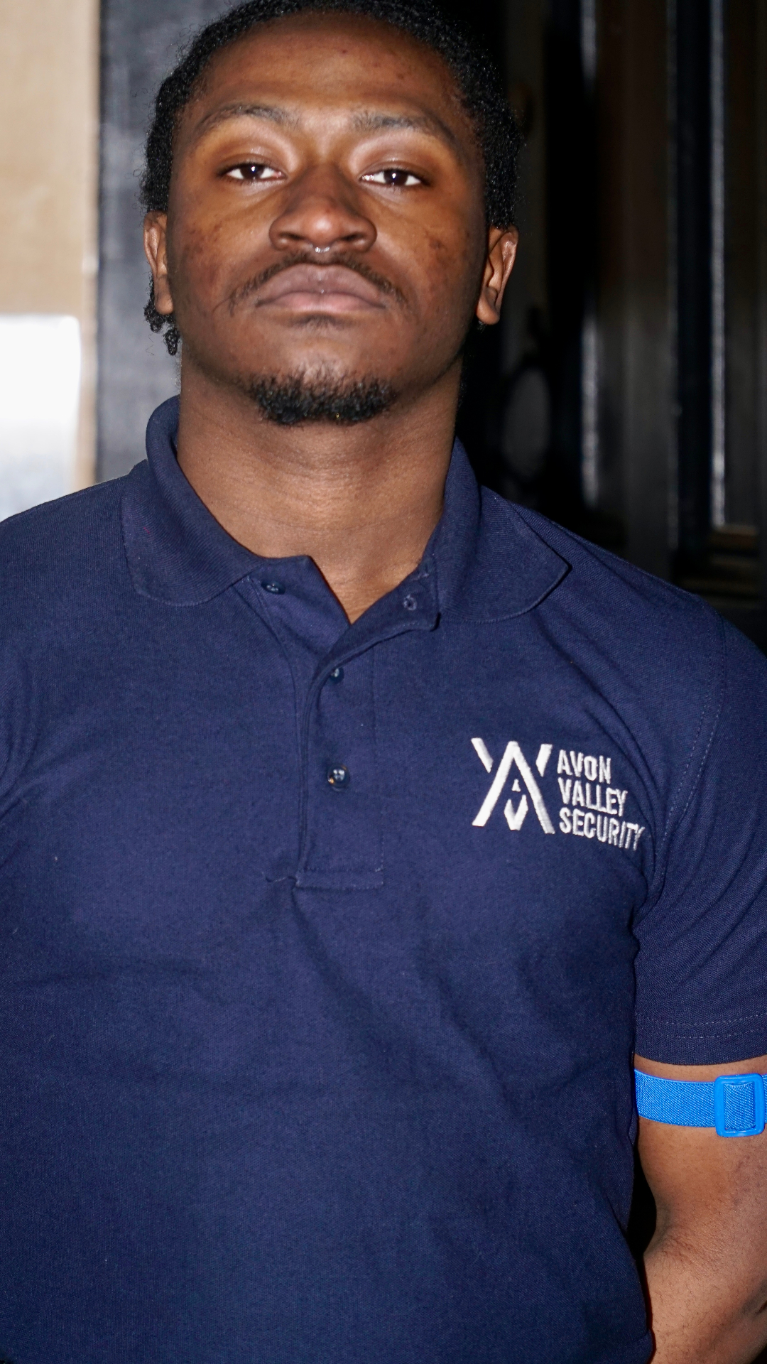Portrait of a professional SIA-licensed AV Group UK security officer
